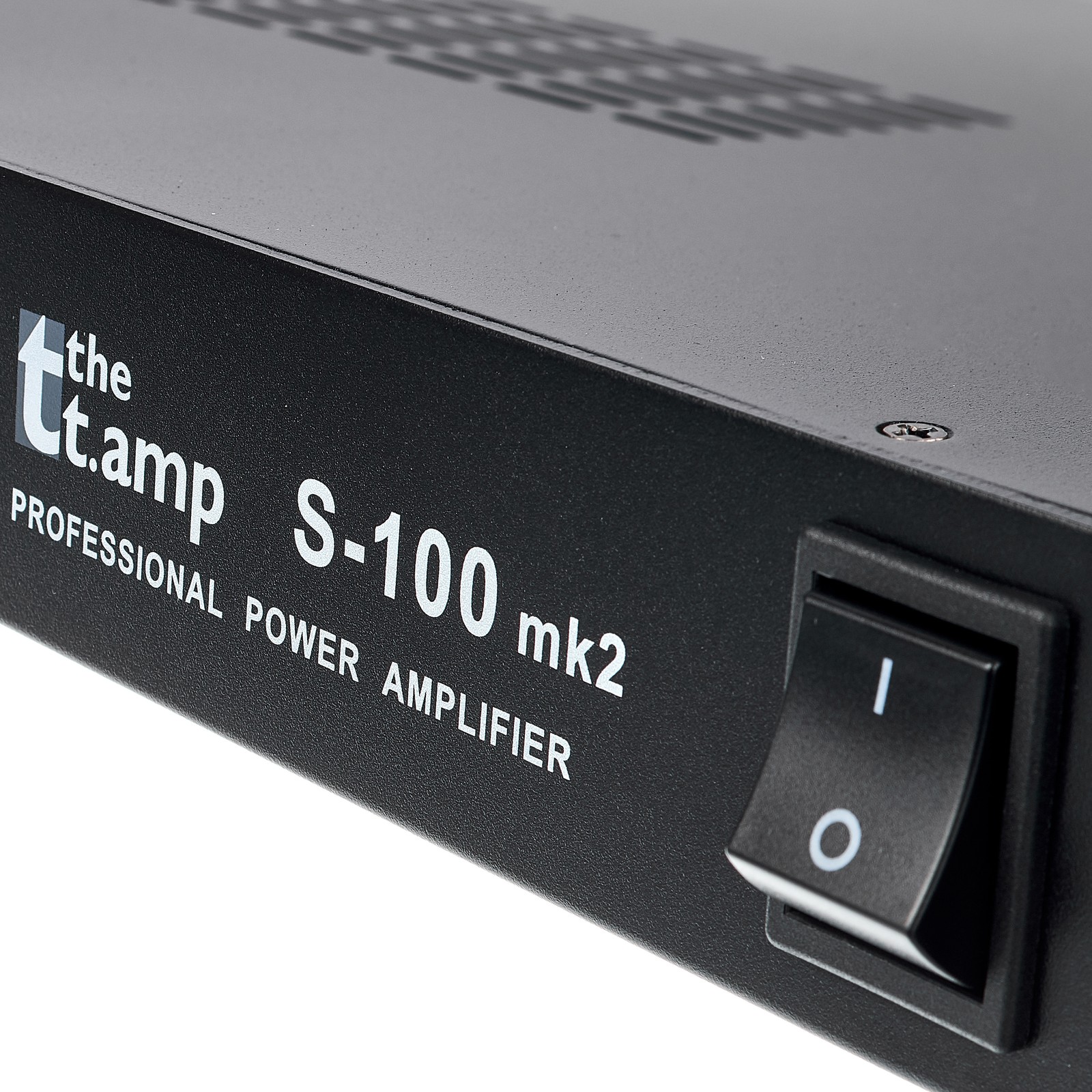 Logo the t.amp sull’amplificatore S-100 MK II