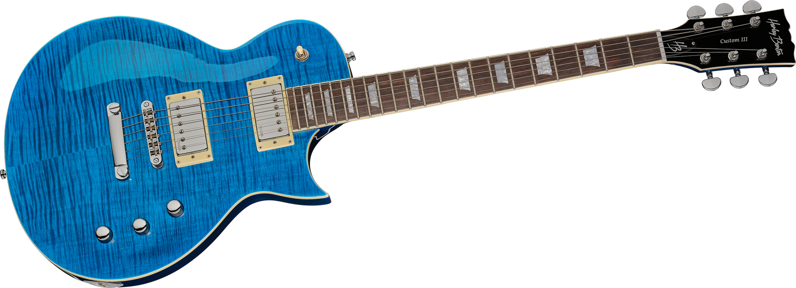 Harley Benton SC-Custom III Ocean Flame Komplettansicht