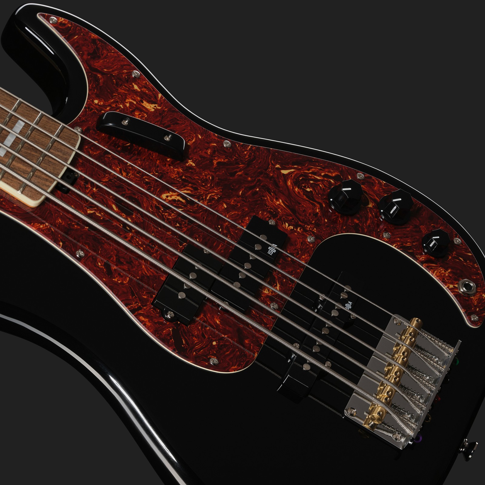 Erle Korpus des Harley Benton MV-5PJ Black