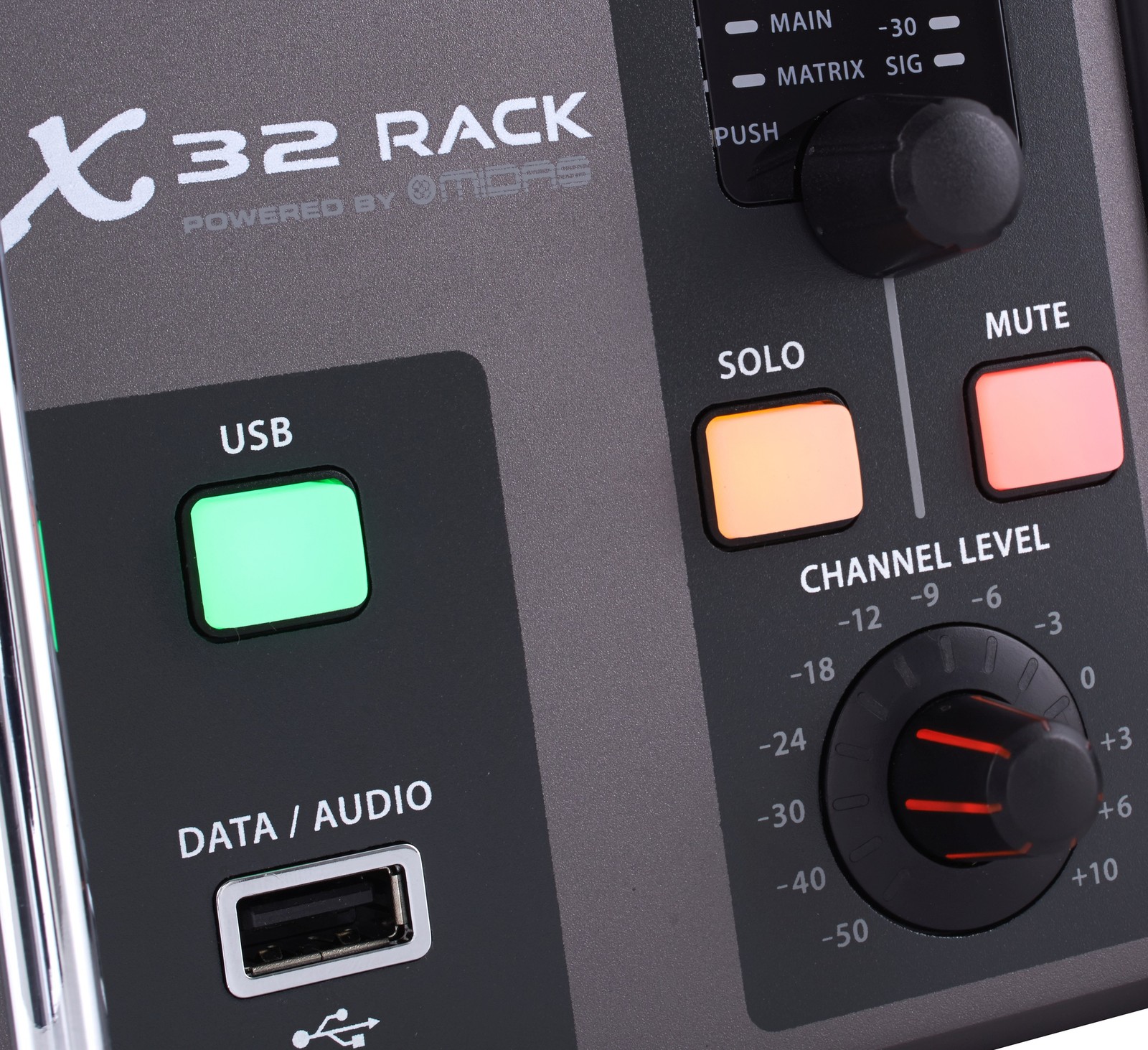 Detailansicht des Behringer X32 Rack 19" Rackmixer
