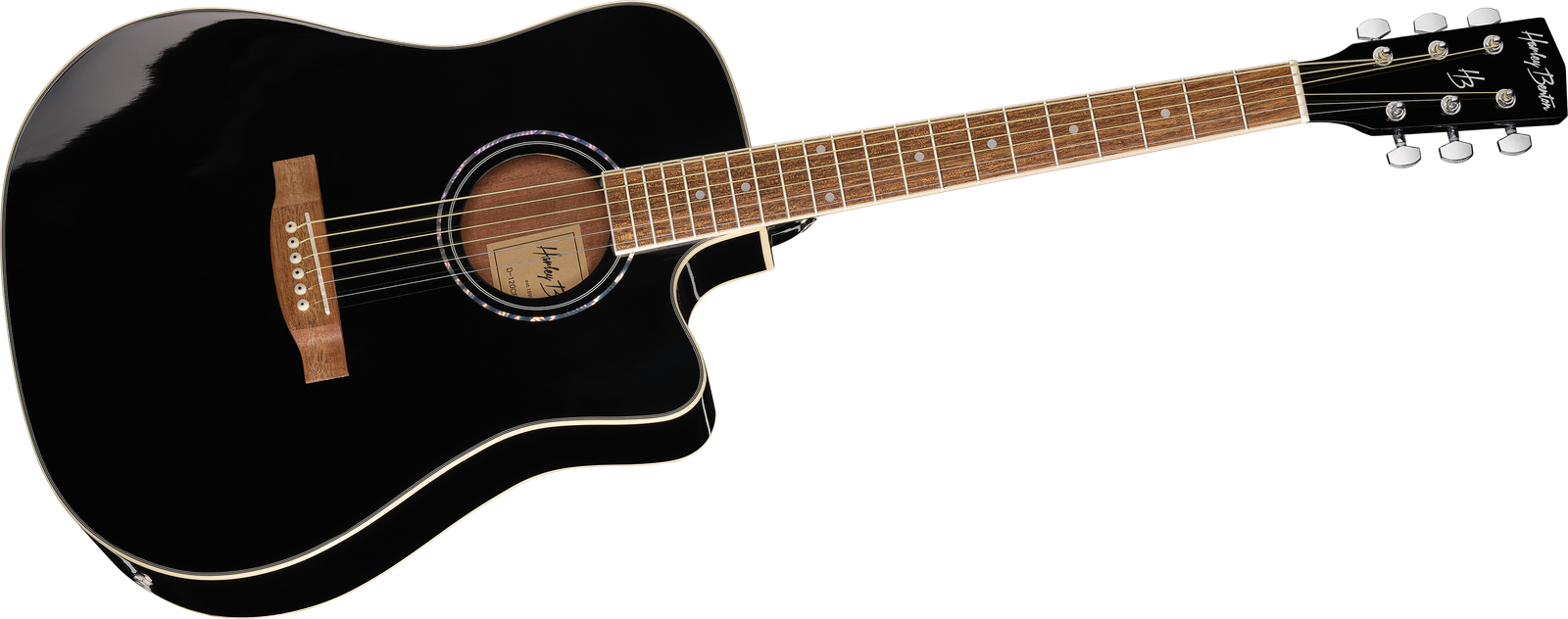 Harley Benton D-120CE BK Westerngitarre mit Tonabnehmer