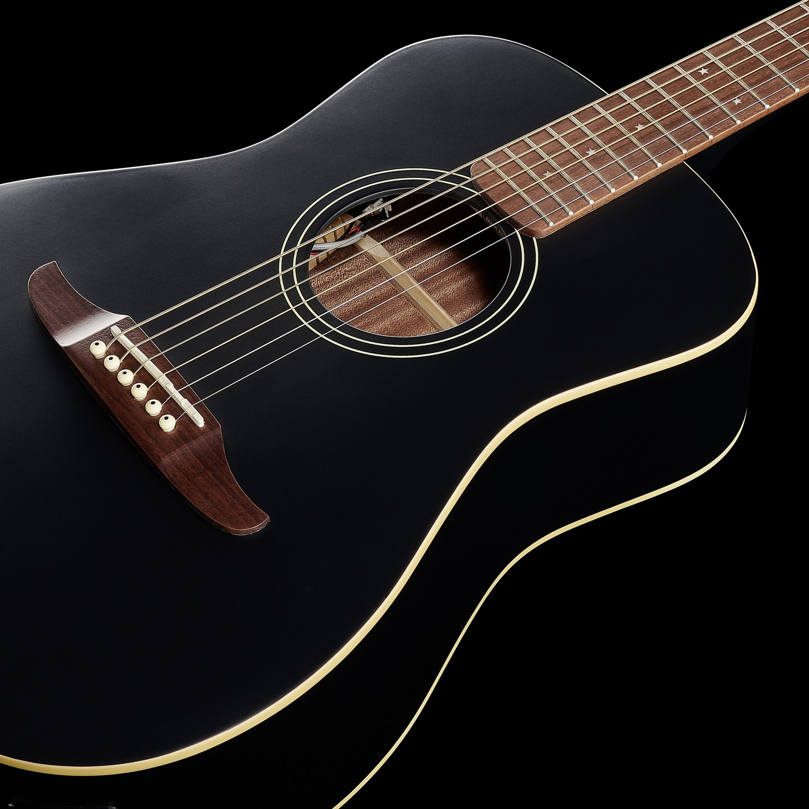 Fender Joe Strummer Campfire Black Satin finish top