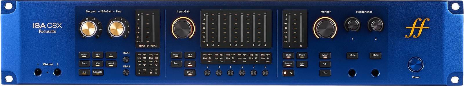 Focusrite ISA C8X, studio audio interface
