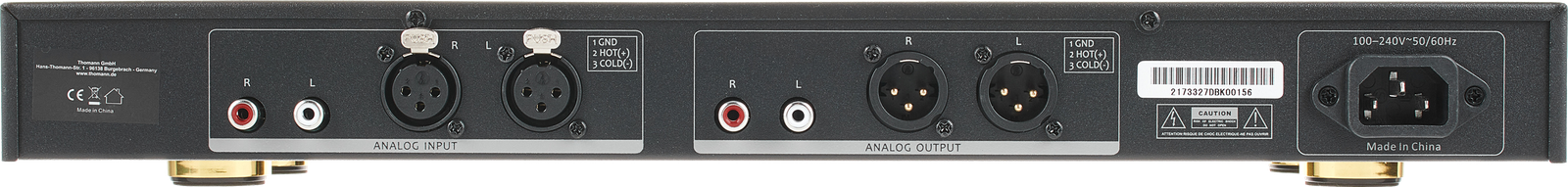 Rear panel with connections of the Fun Generation RTA-31 Spectrum Analyser for 31 bands