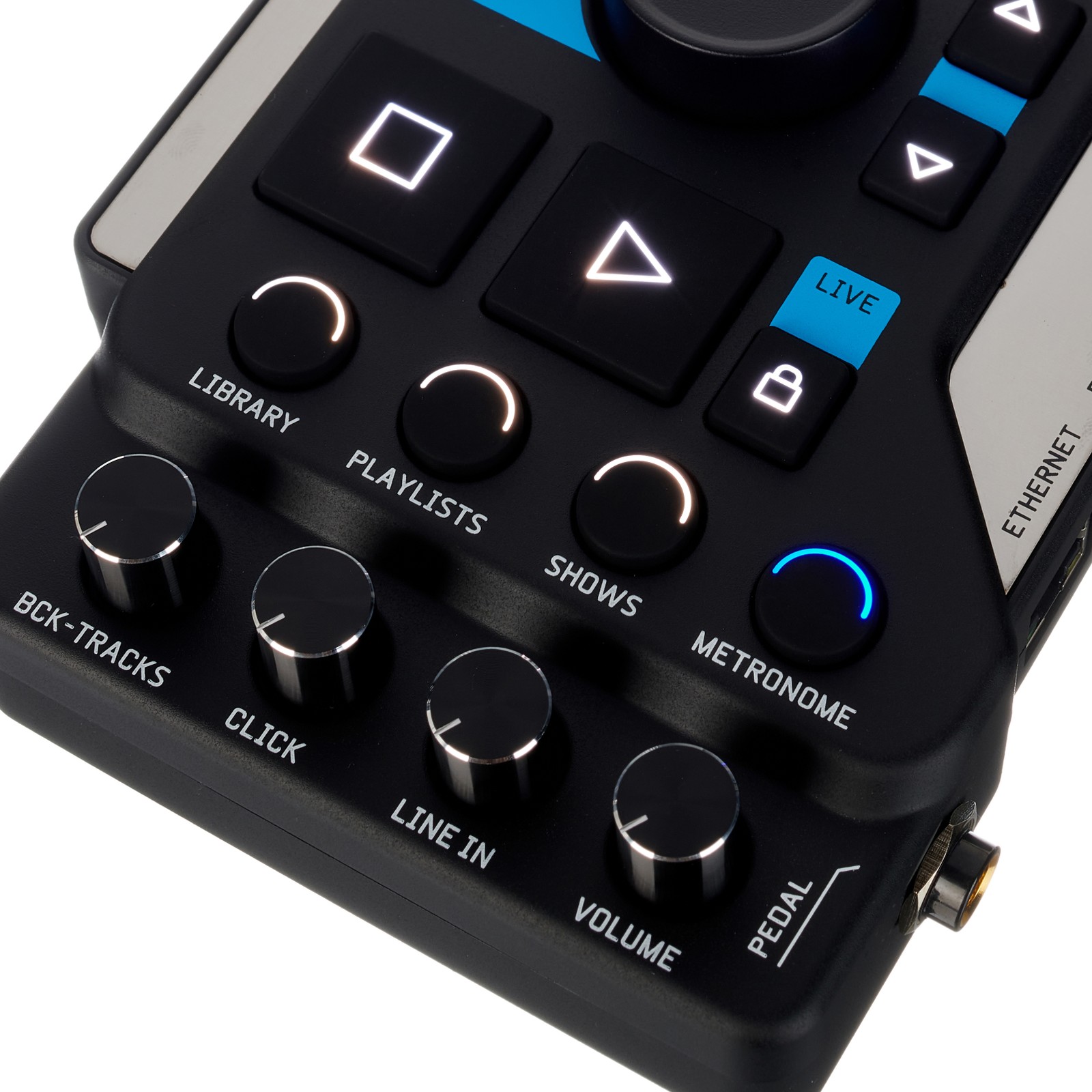 M-Live B.Beat 128GB Media Player, controls