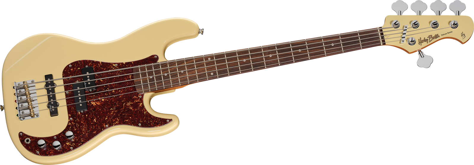 5-Saiter E-Bass Harley Benton PJ-75 VW Vintage von vorne