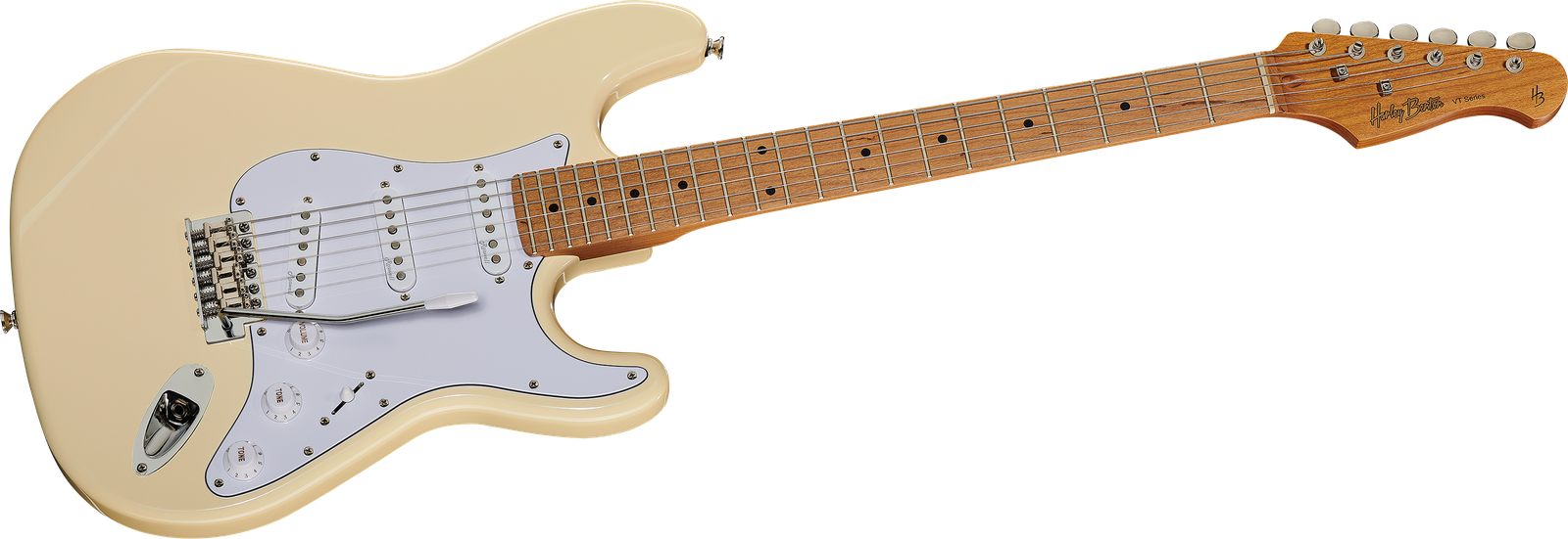 Frontansicht der E-Gitarre Harley Benton ST-62 MN VW Vintage Series