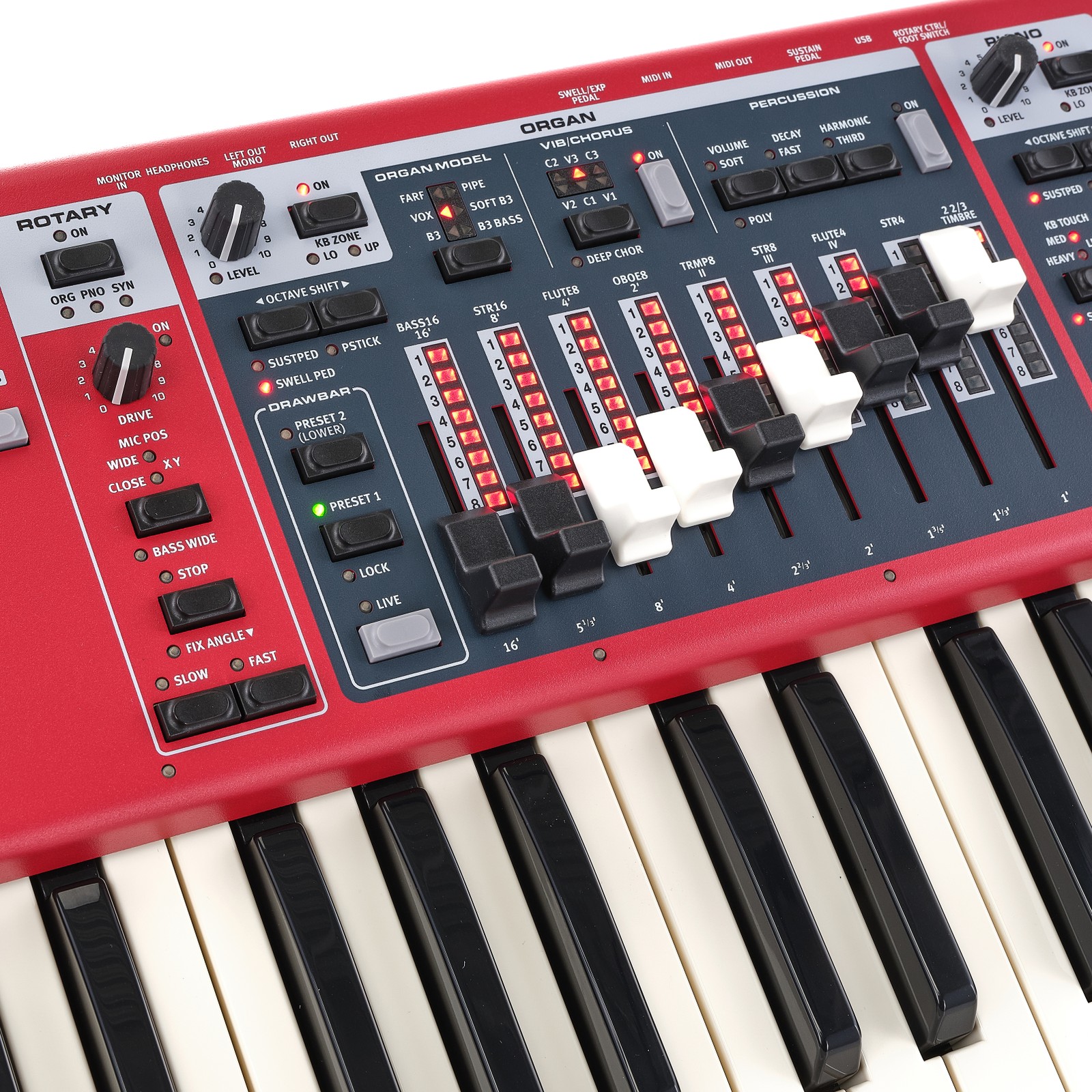 Bedienelemente des Clavia Nord Electro 7 73
