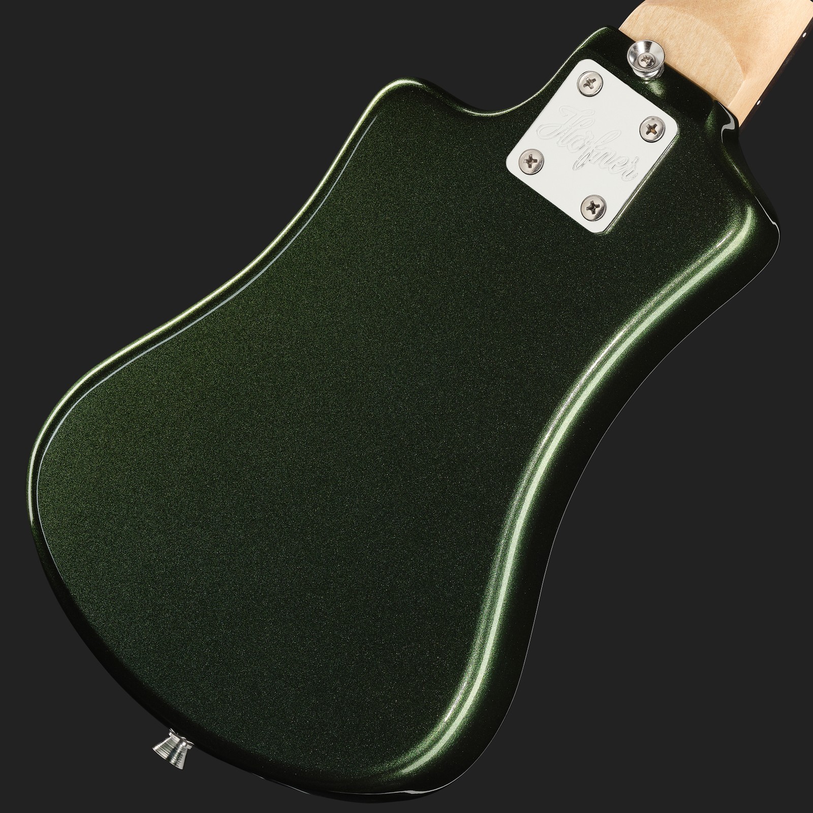 Rückseite der Höfner Shorty Cadillac Green