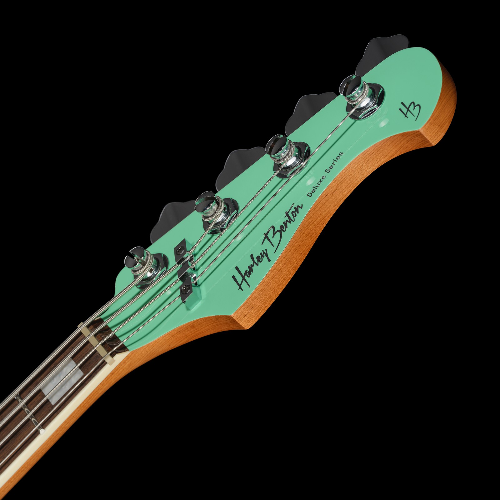 Harley Benton E-Bass Kopfplatte in hellgrün