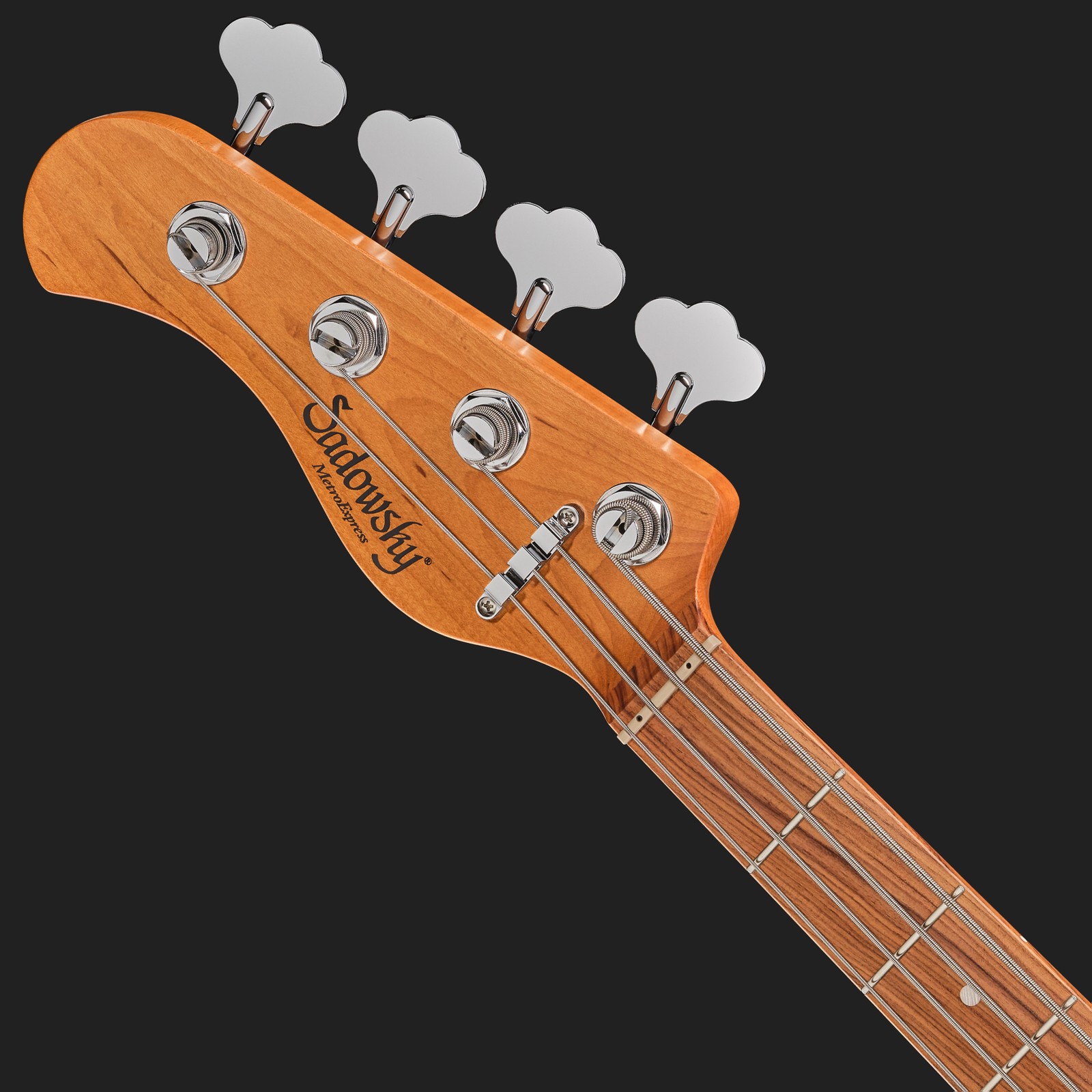 Headstock, Sadowsky MetroExpress21 Vintage MJ 4 Morado Left-Handed Black