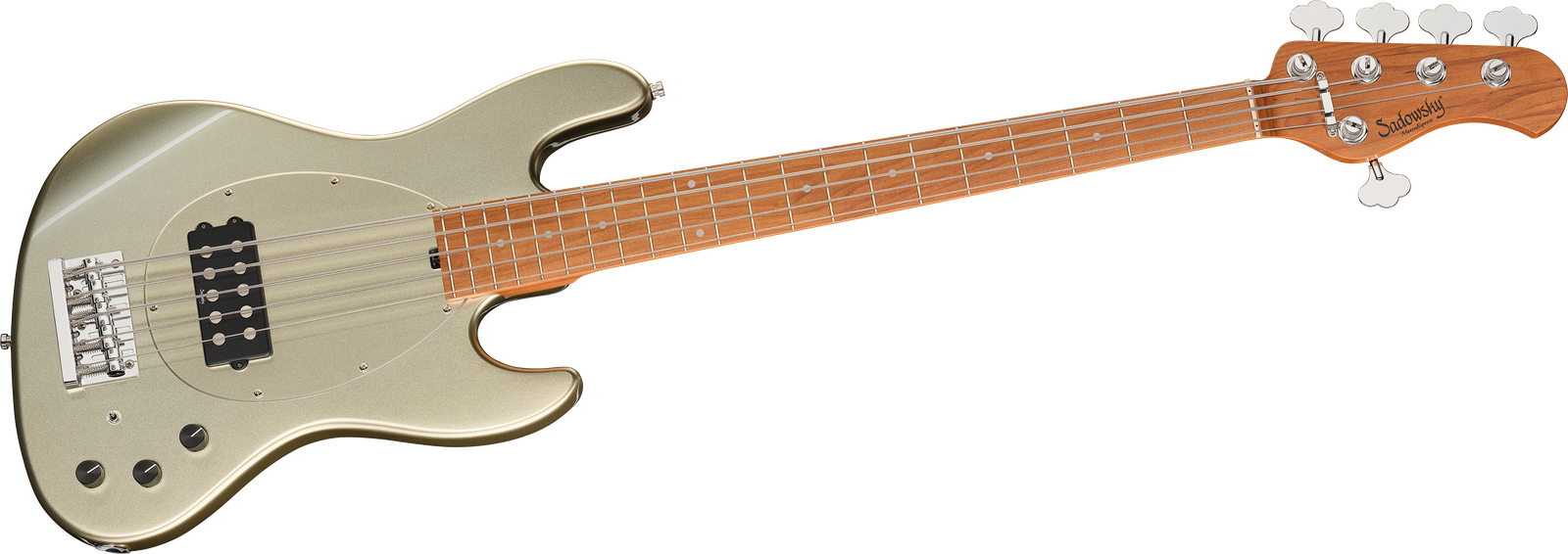 MetroExpress 21 Vintage M5 Maple Champagne, five-string bass guitar