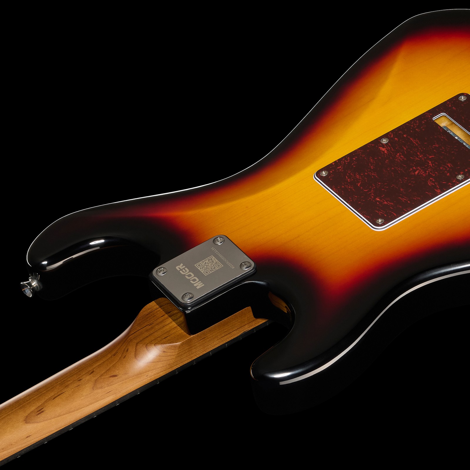 Halsübergang der Mooer MSC10 Pro Guitar Sunburst