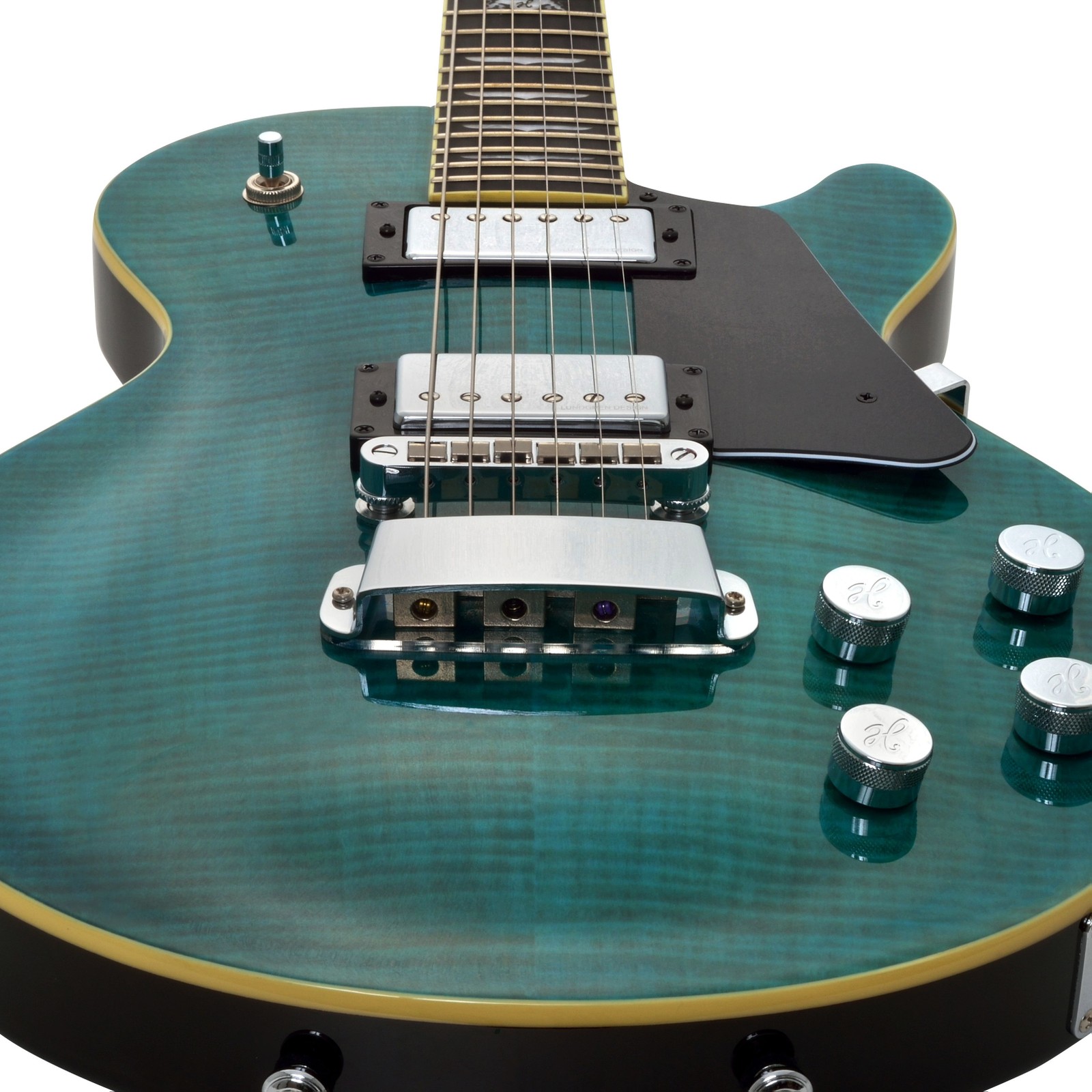 Humbucker Pickups auf der der Hagstrom Super Swede Fall Sky Gloss