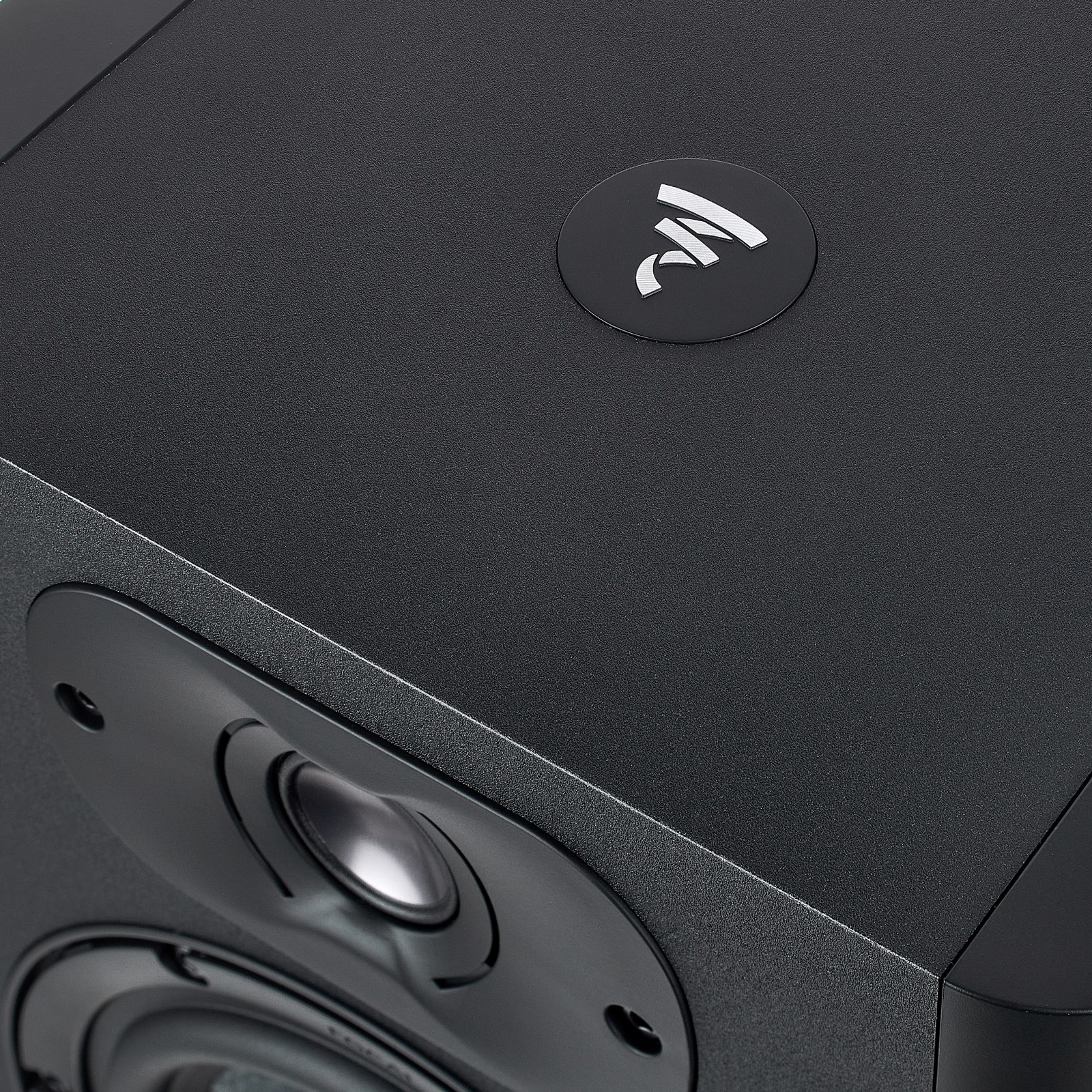 Focal logo on the Alpha 50 Evo studio monitor