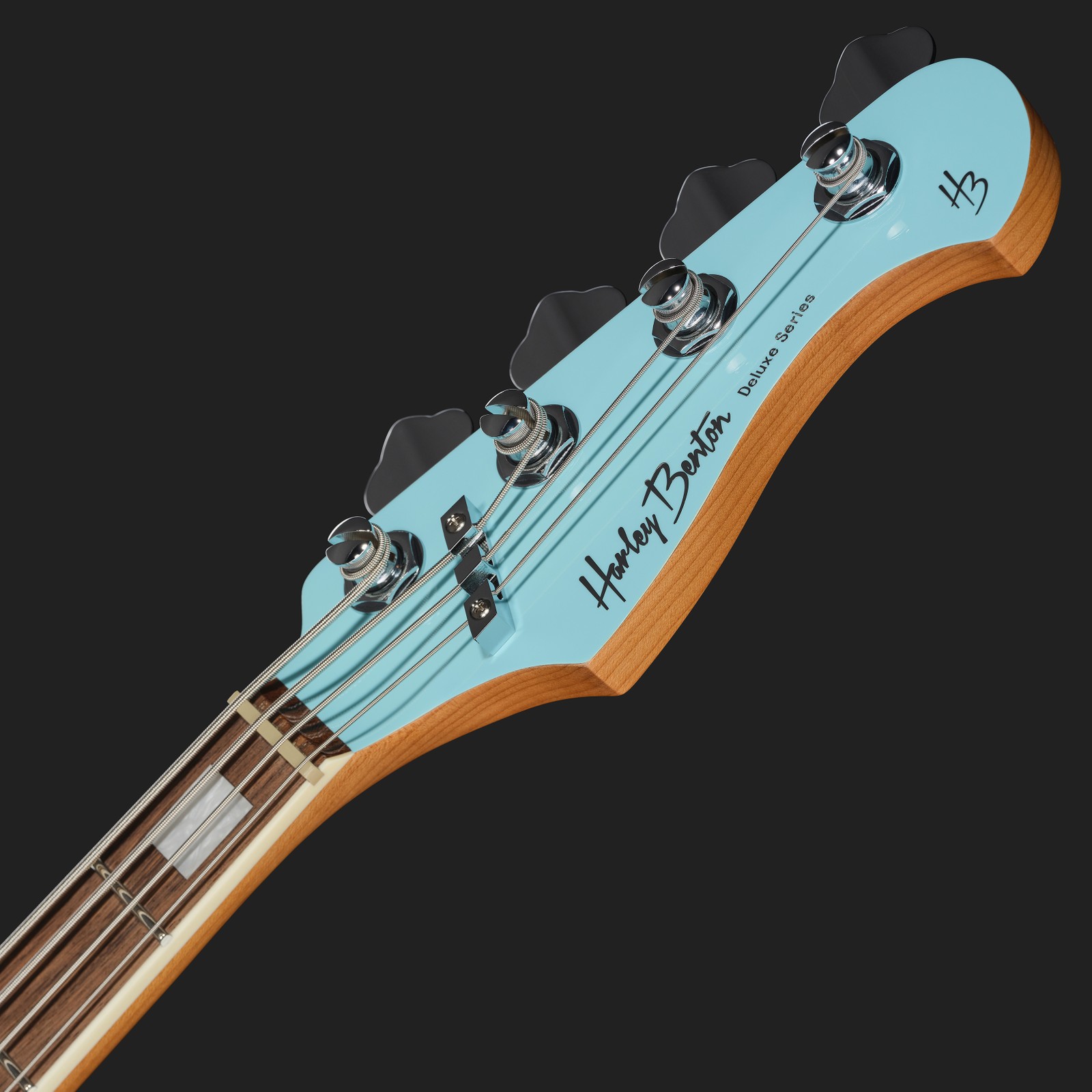 Harley Benton E-Bass Kopfplatte in hellblau