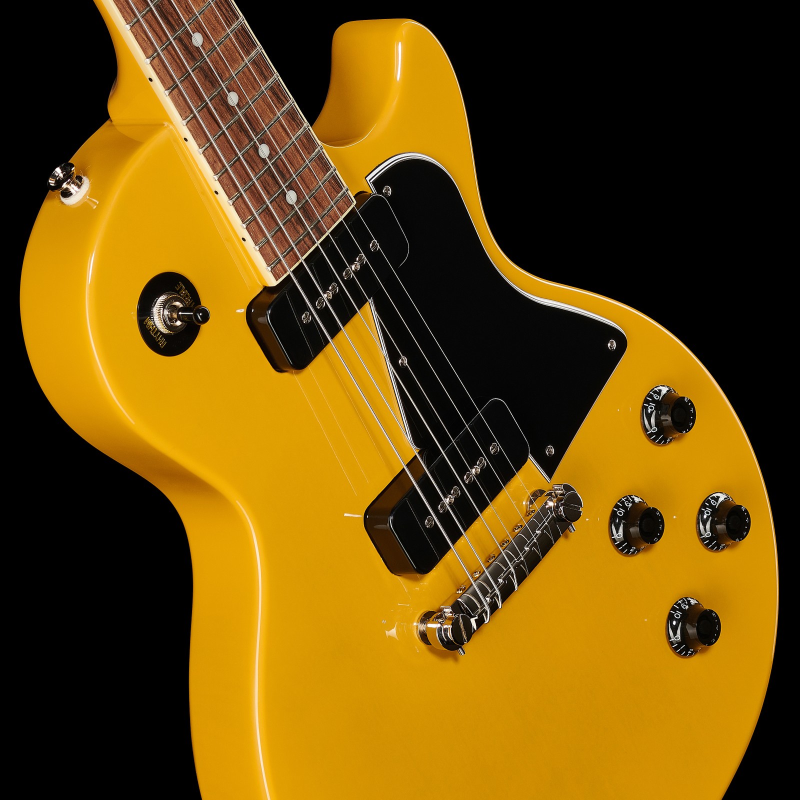 P-90 Singlecoil Tonabnehmer in der Epiphone Les Paul Special TV Yellow