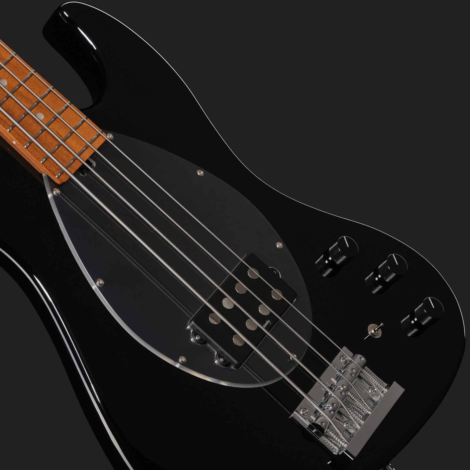Bridge and humbucker, Sadowsky MetroExpress 21 Vintage M4 Maple Black, electric bass guitar