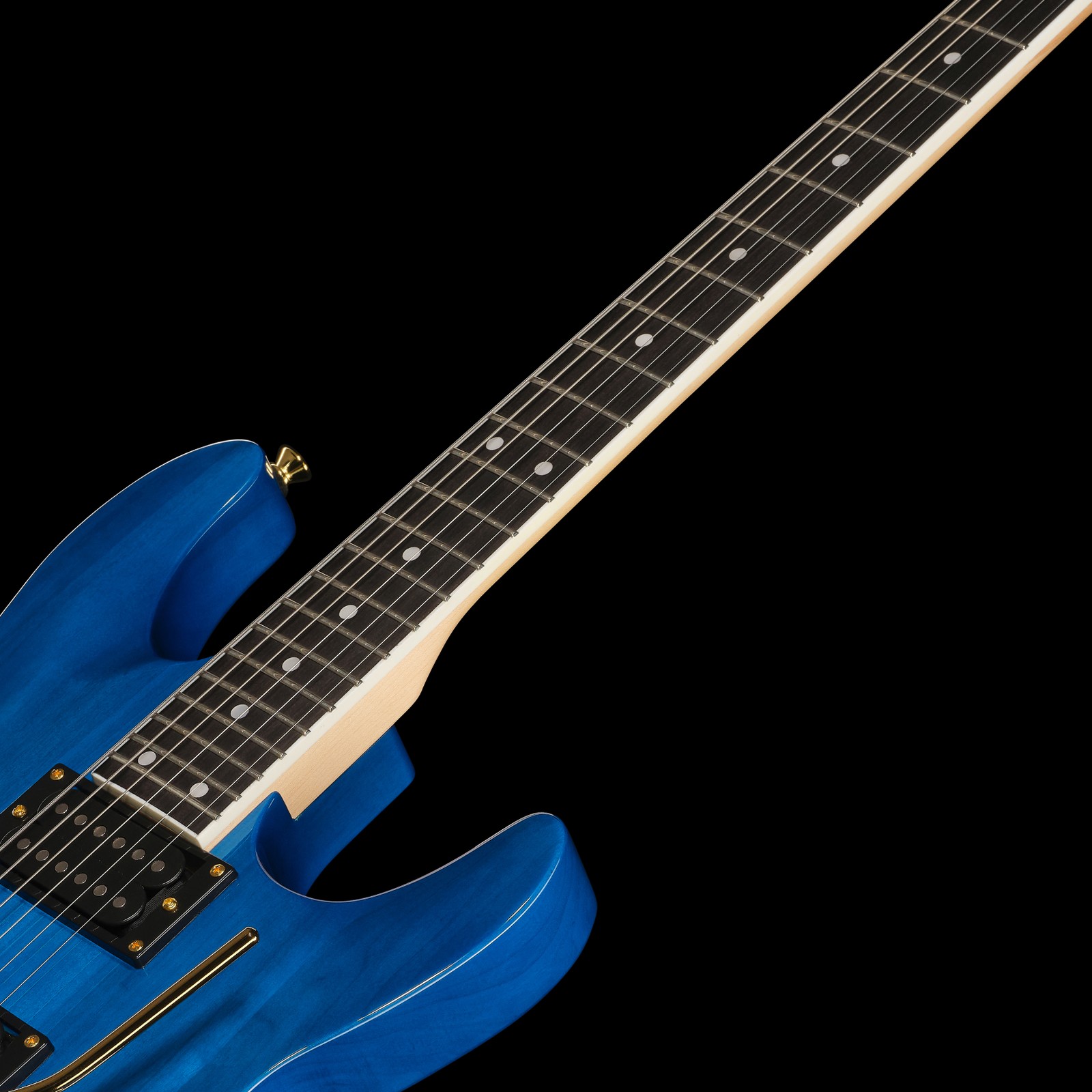 Griffbrett und Hals der Harley Benton S-620 TB Rock Series E-Gitarre