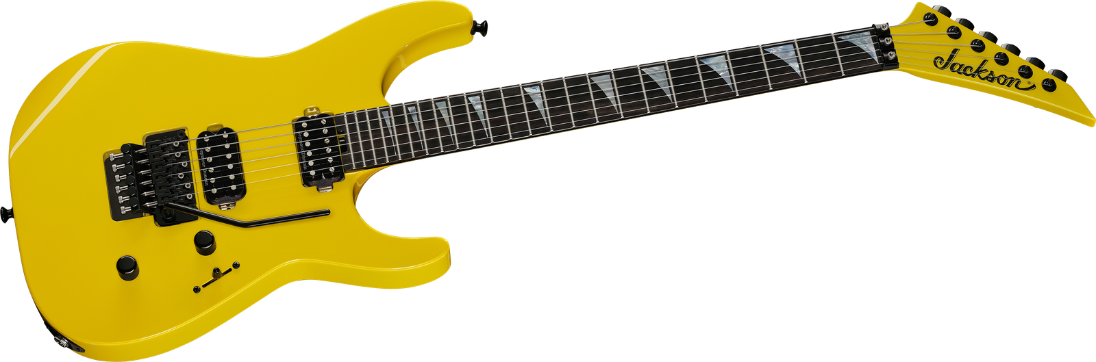 Jackson American SRS Soloist SL2 FR Lemon Ice E-Gitarre Frontalansicht