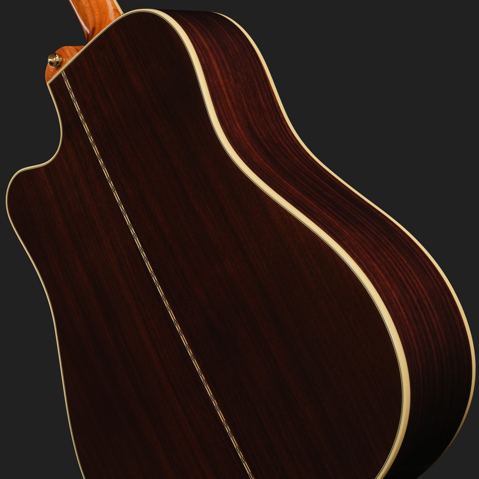 Epiphone Hummingbird Deluxe EC AB IBC acoustic guitar, rear view
