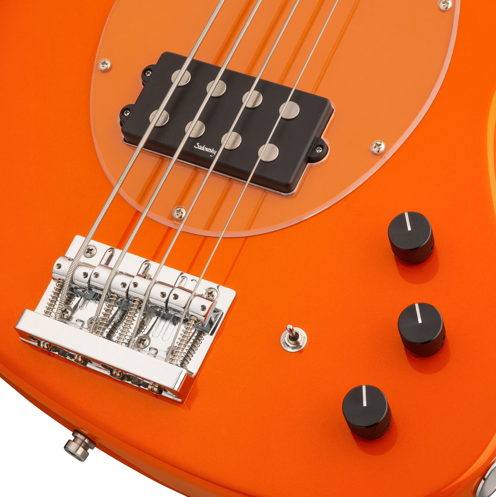 Humbucker pickup, Sadowsky MetroExpress 21 Vintage M4 Maple Orange, electric bass guitar
