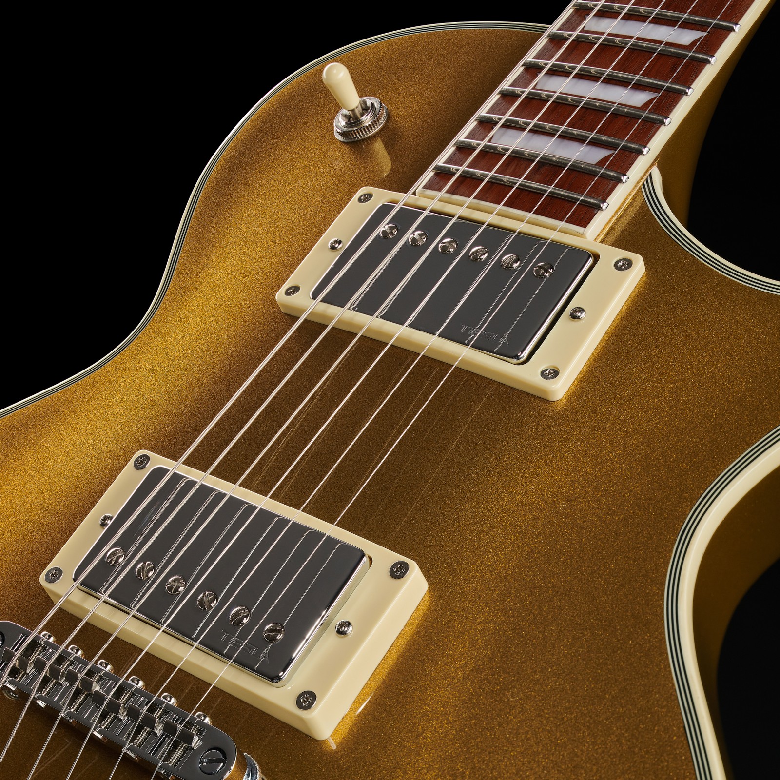Harley Benton SC-Custom III Gold Top Humbucker Pickups