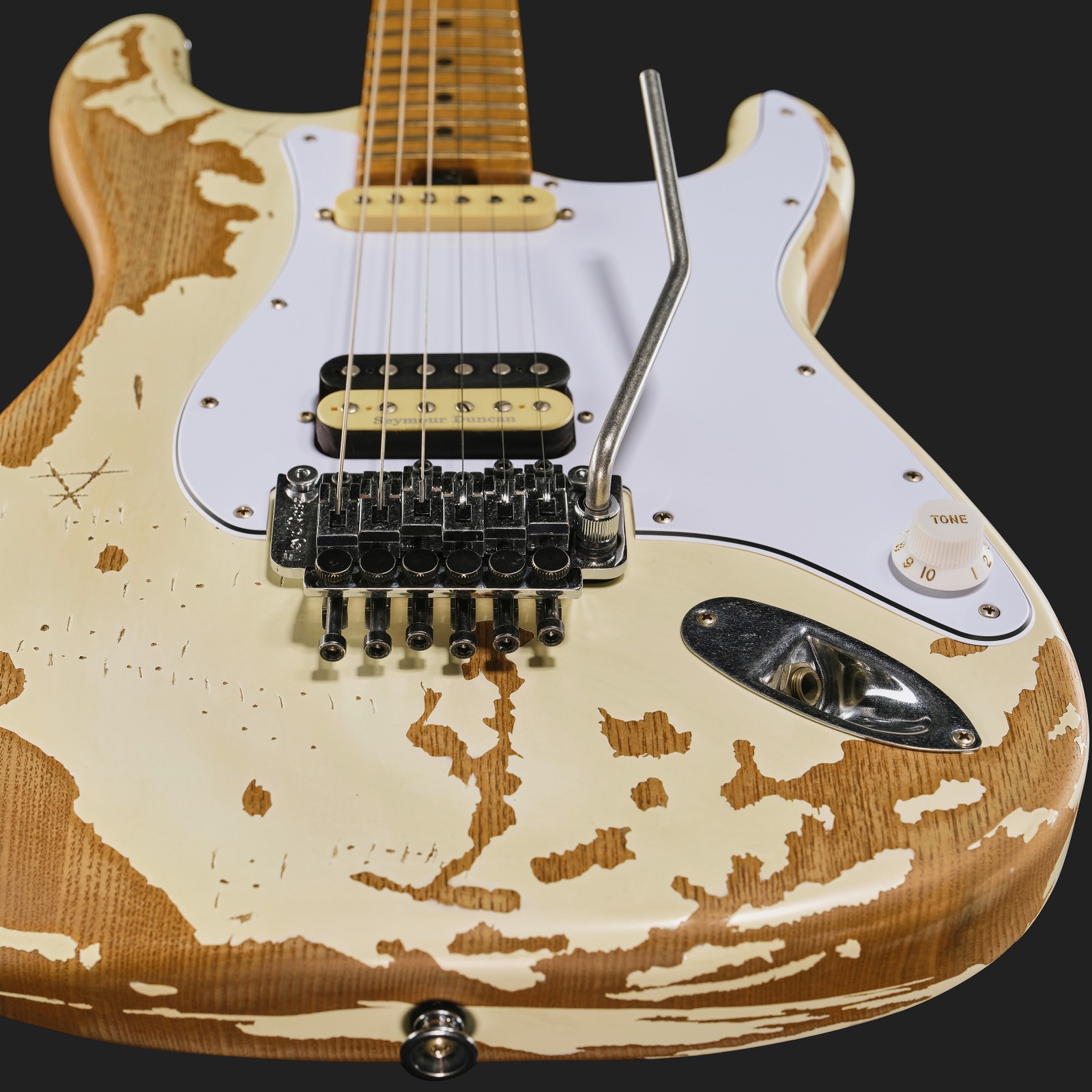 Korpus der Charvel LTD SC 1 Henrik Danhage Relic mit Humbucker und Noiseless Singlecoil