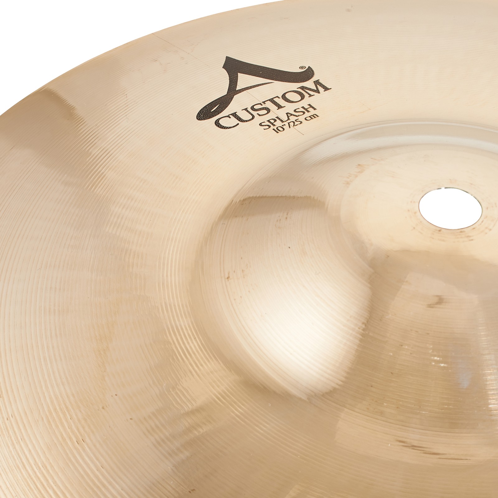 Oberseite des Zildjian A-Custom 10" Splash Beckens