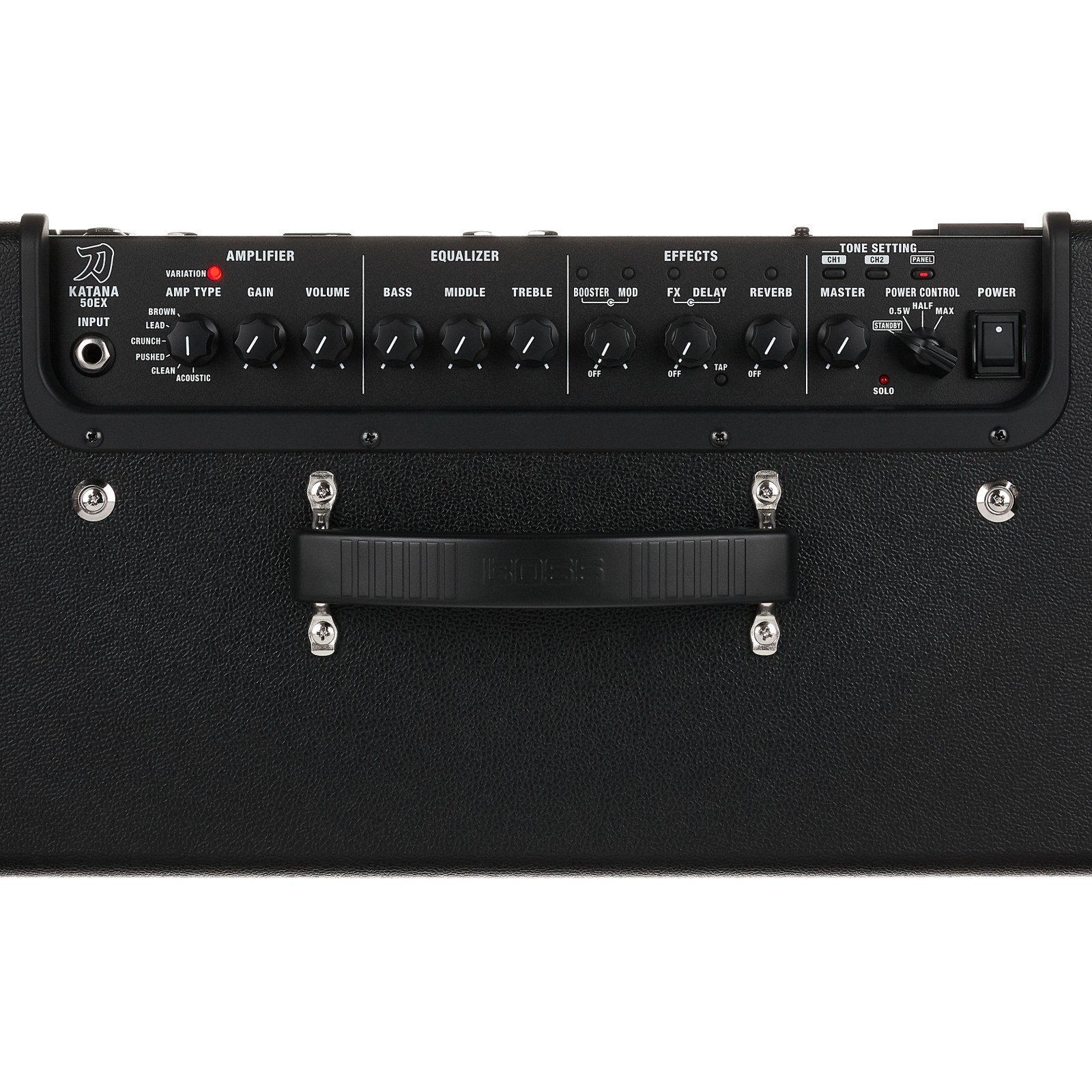 Boss Katana 50 EX Gen 3 Combo for electric guitar, controls