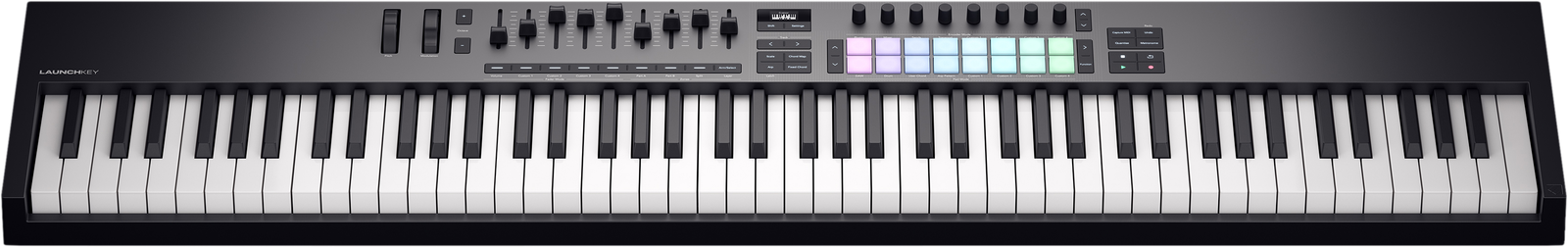 Frontalansicht des Novation Launchkey 88 MK4 