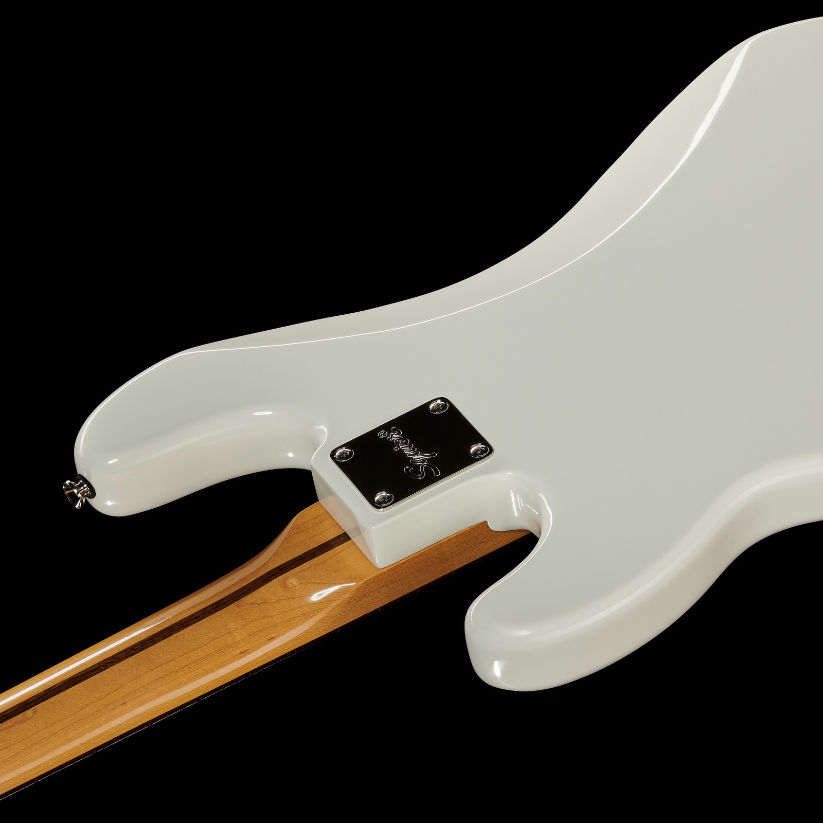 Neck joint of the Squier CV 60s P-Bass LRL OWT Electric Bass