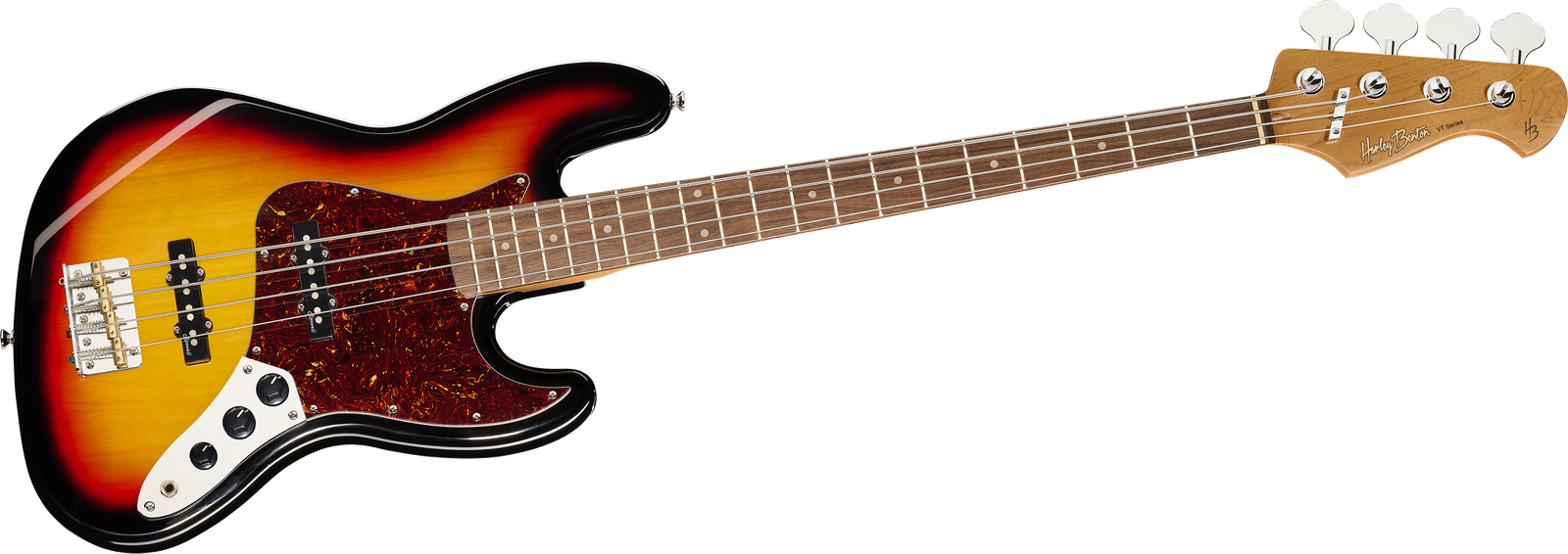 4-Saiter E-Bass Harley Benton JB-62SB von vorne