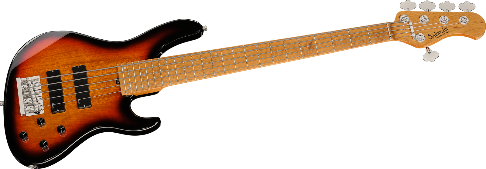 Sadowsky MetroExpress 24 Modern 5 Maple Tobacco Sunburst, five-string bass guitar