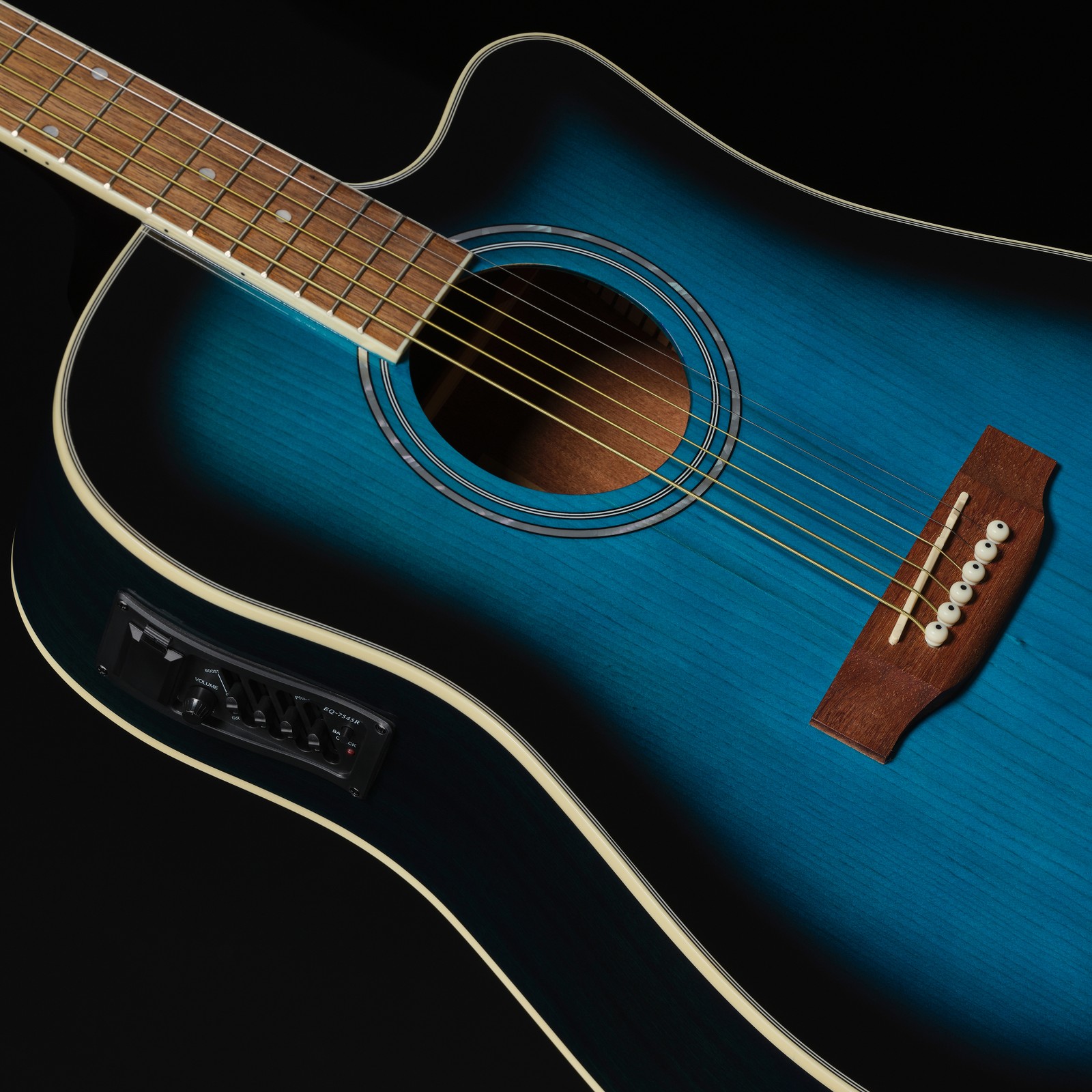 Body of the Harley Benton D-120CE TB Acoustic Guitar with Pickup
