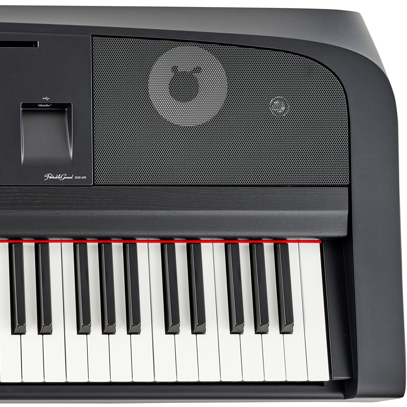 Yamaha DGX-670 schwarz Klaviatur Lautsprecher