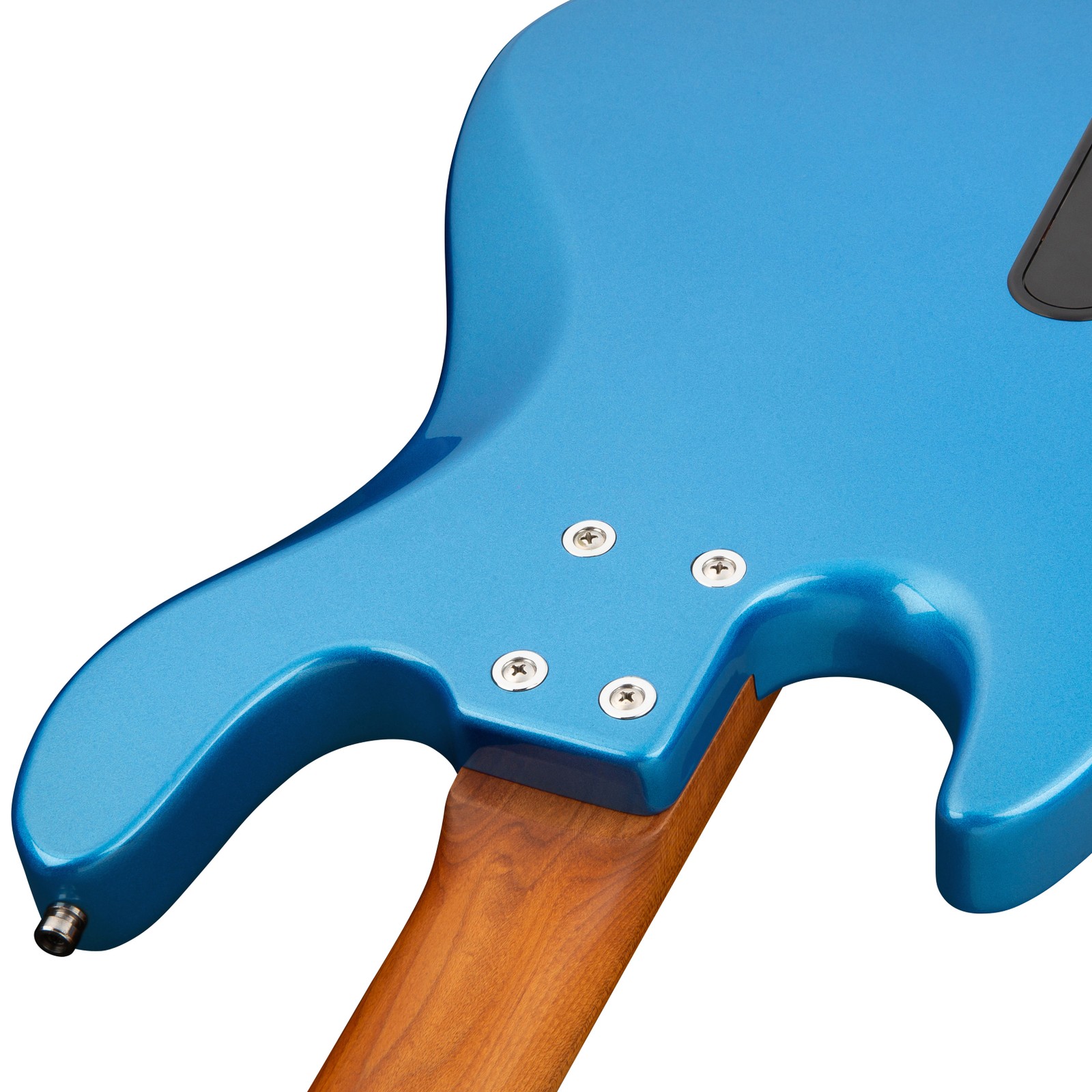 Roasted maple neck, Sadowsky MetroExpress 21 Vintage M4 Maple Blue, electric bass guitar