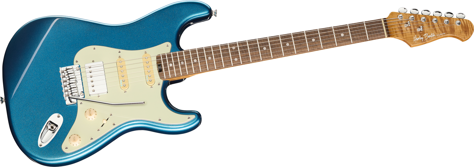 E-Gitarre Harley Benton ST-Modern Plus HSS LPB Frontansicht