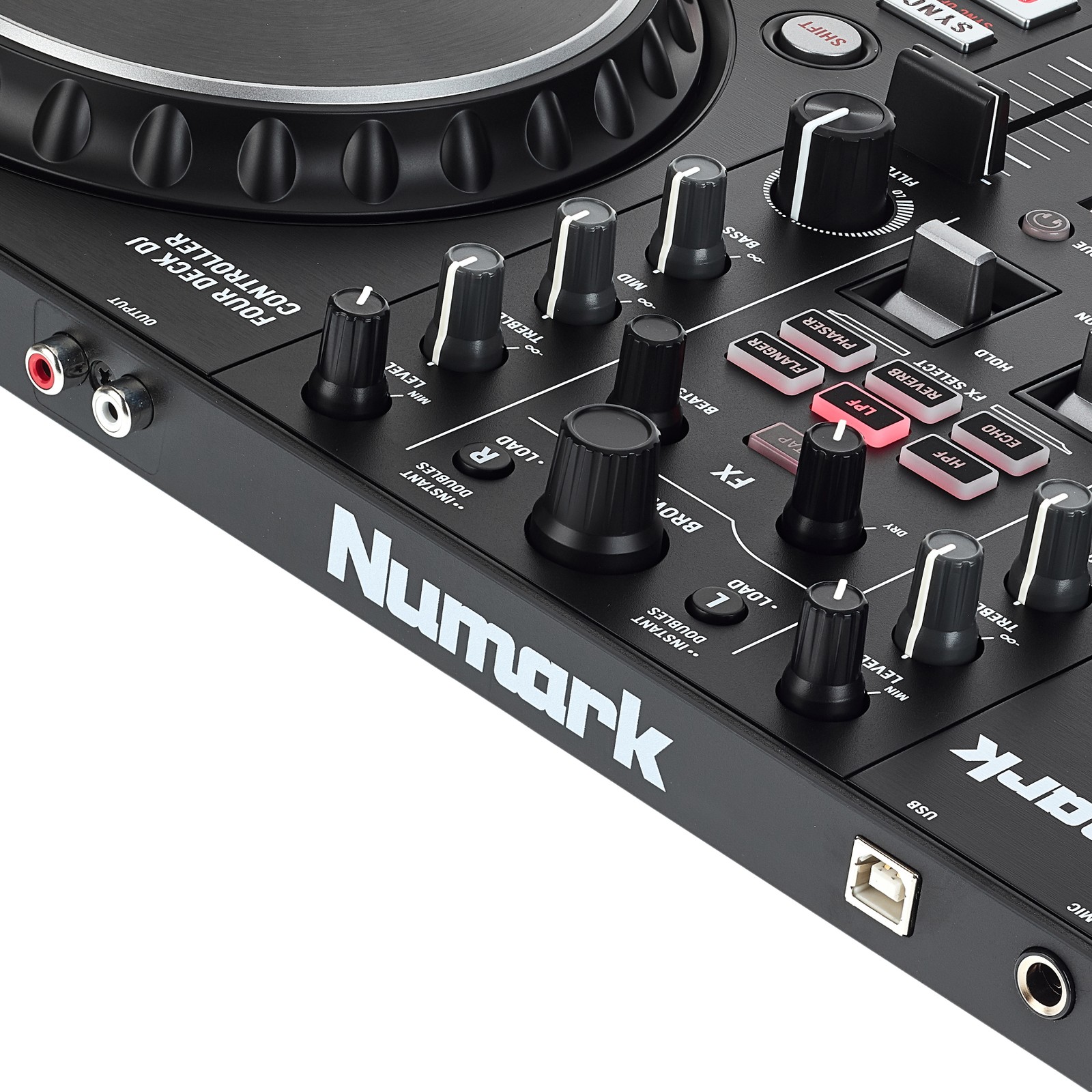 Numark Mixtrack Platinum FX connecteurs