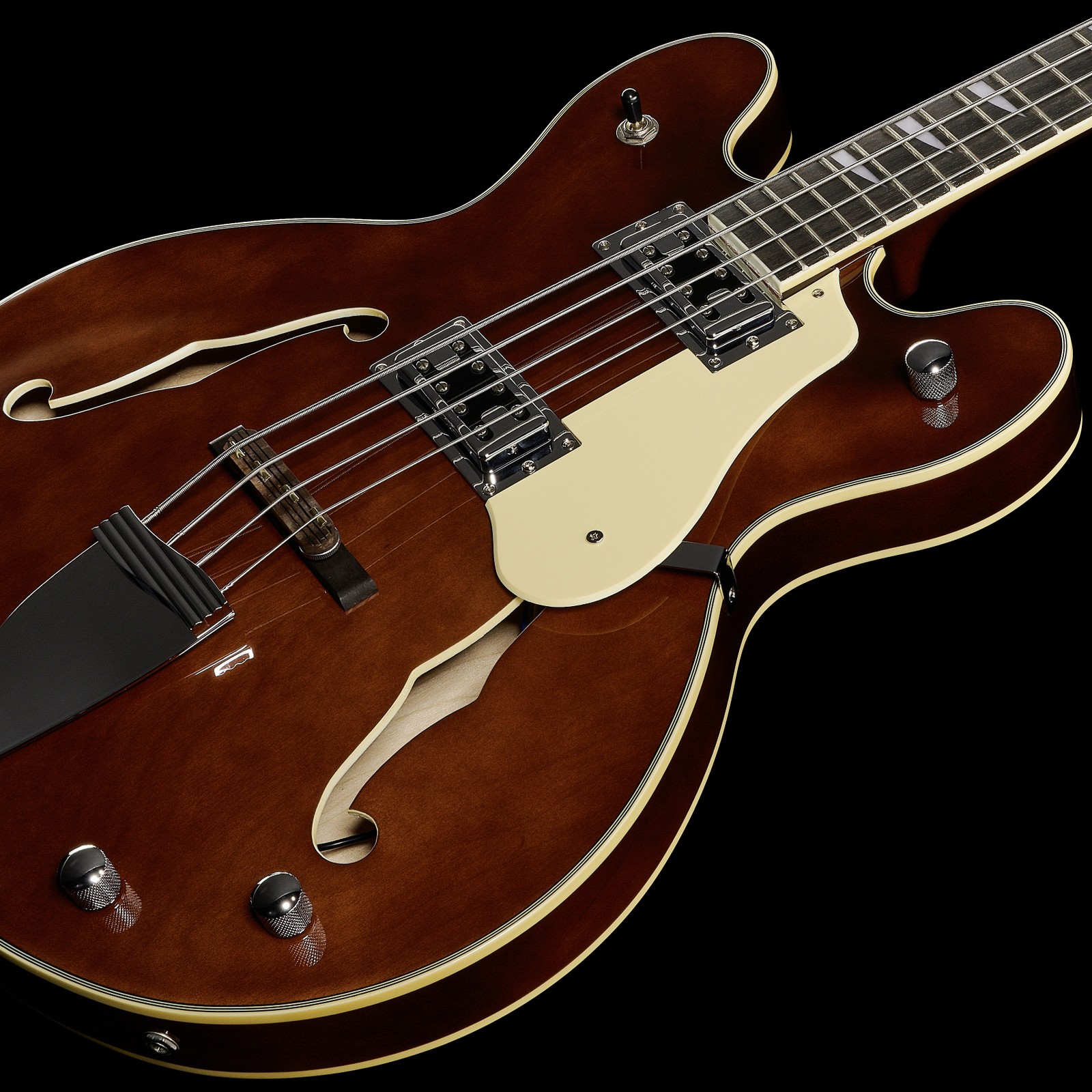 Maple top and two humbuckers on the Harley Benton HB-60 WB