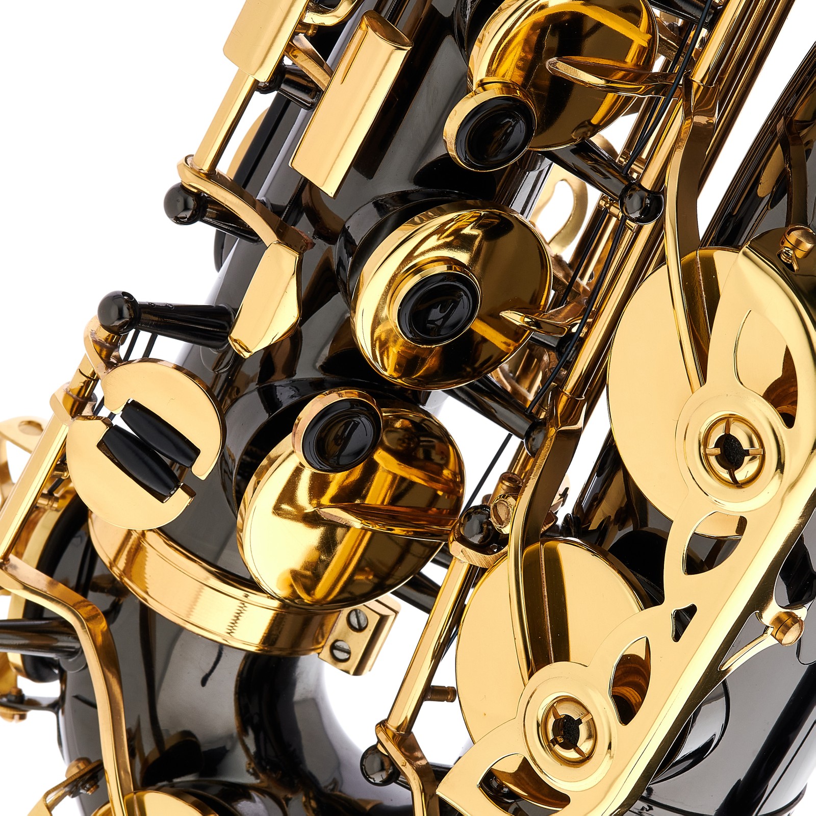 Thomann TAS-180 Black Alto Saxophone Altsaxophon mit goldlackierten Klappen