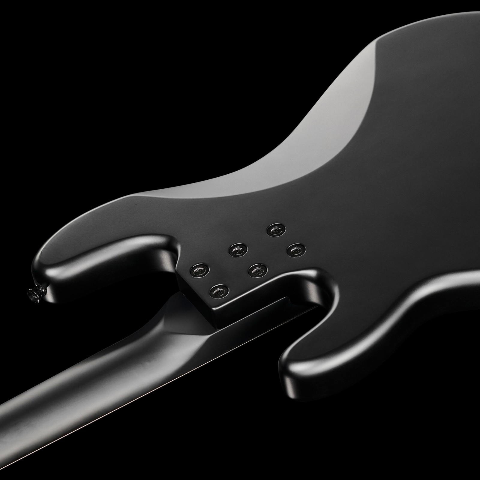 back of the Harley Benton MB-4 SBK Deluxe Series with bolt-on neck