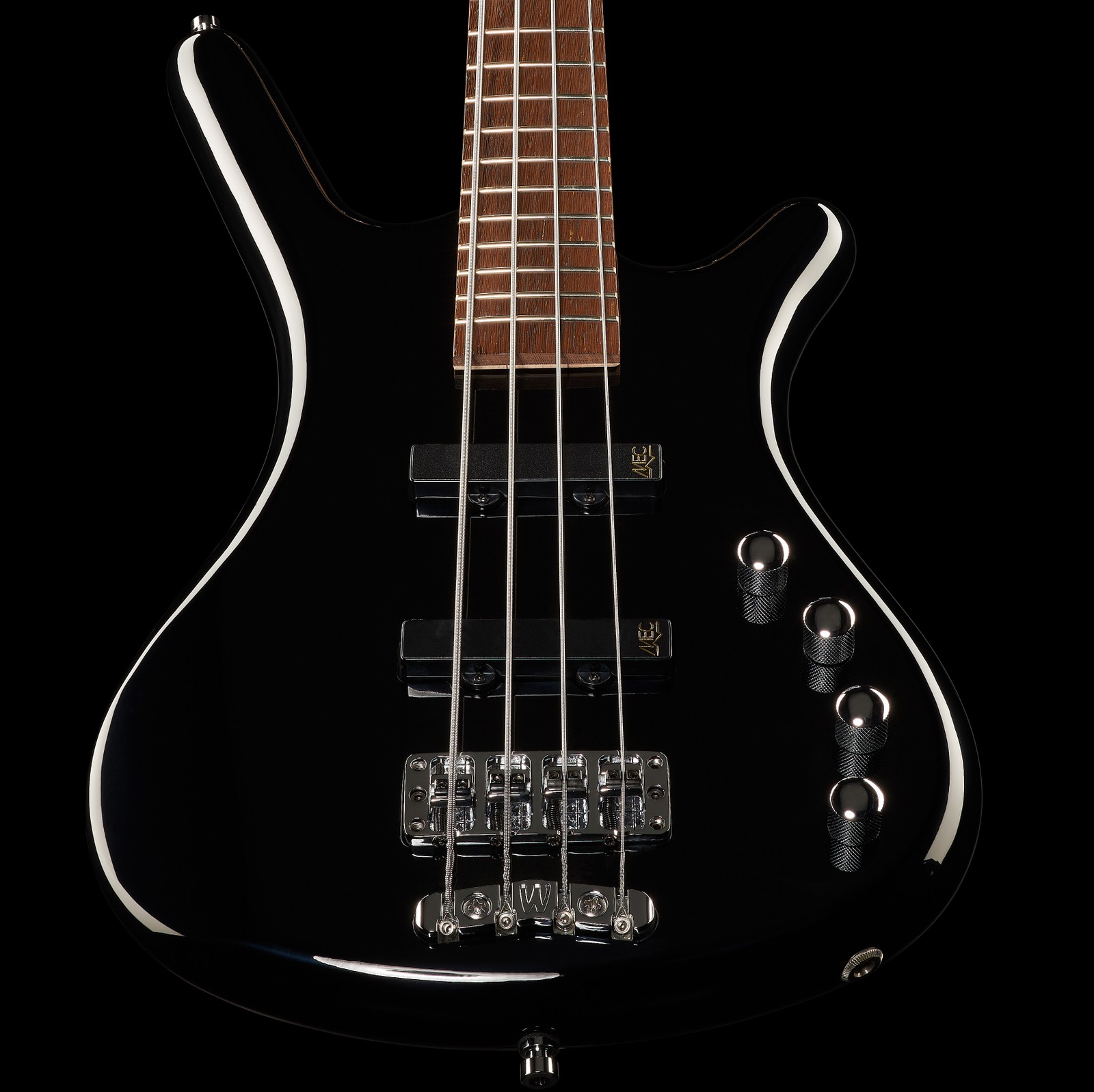 Pickups on the Warwick RockBass Corvette Basic 4 Medium Scale Black