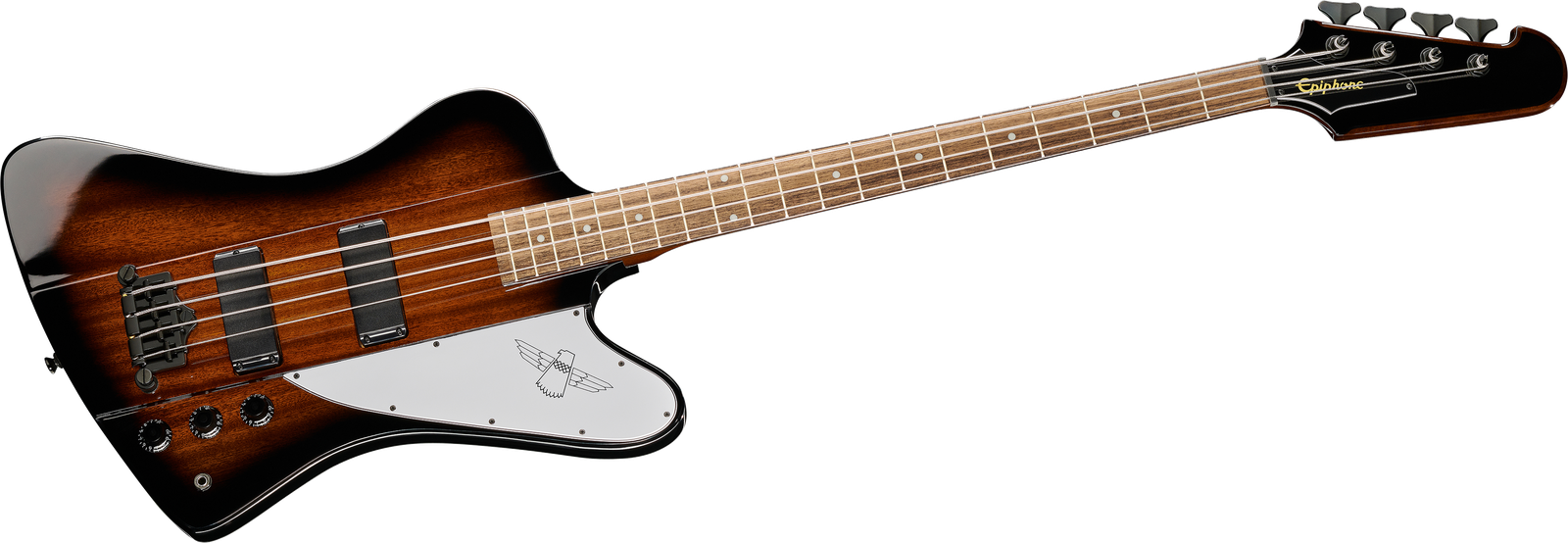 Epiphone Thunderbird IV VSB electric bass guitar, front view