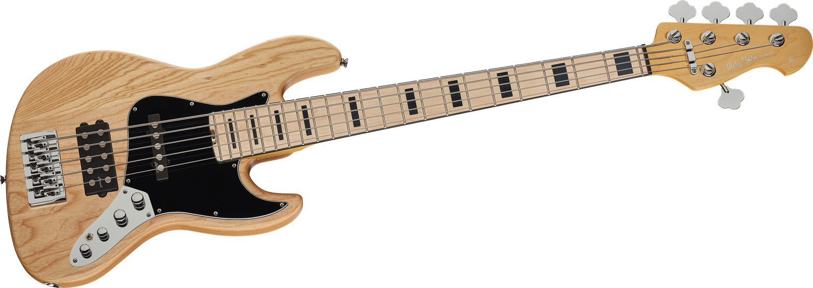 Frontansicht Bassgitarre Harley Benton Enhanced MJ-5MN Natural