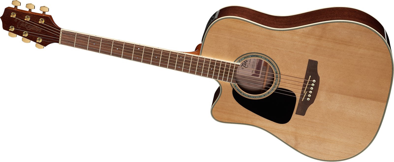 Große Linkshänder Westerngitarre Takamine GD51CE-NAT LH von vorne