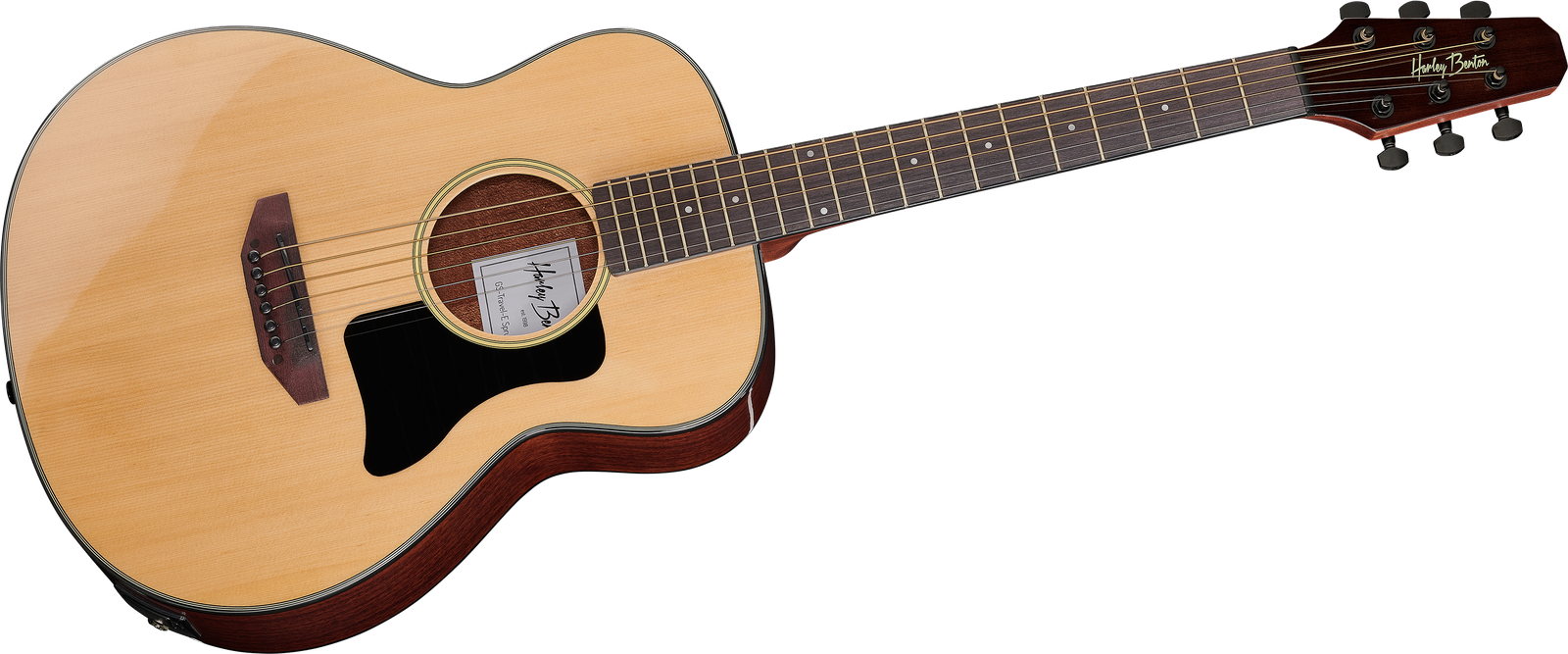 Kleine Westerngitarre Harley Benton GS-Travel-E Spruce mit Tonabnehmer