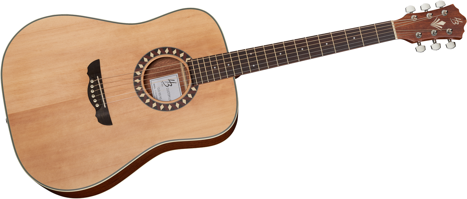 Westerngitarre Harley Benton HB Custom Line CLD-10S NS von vorne