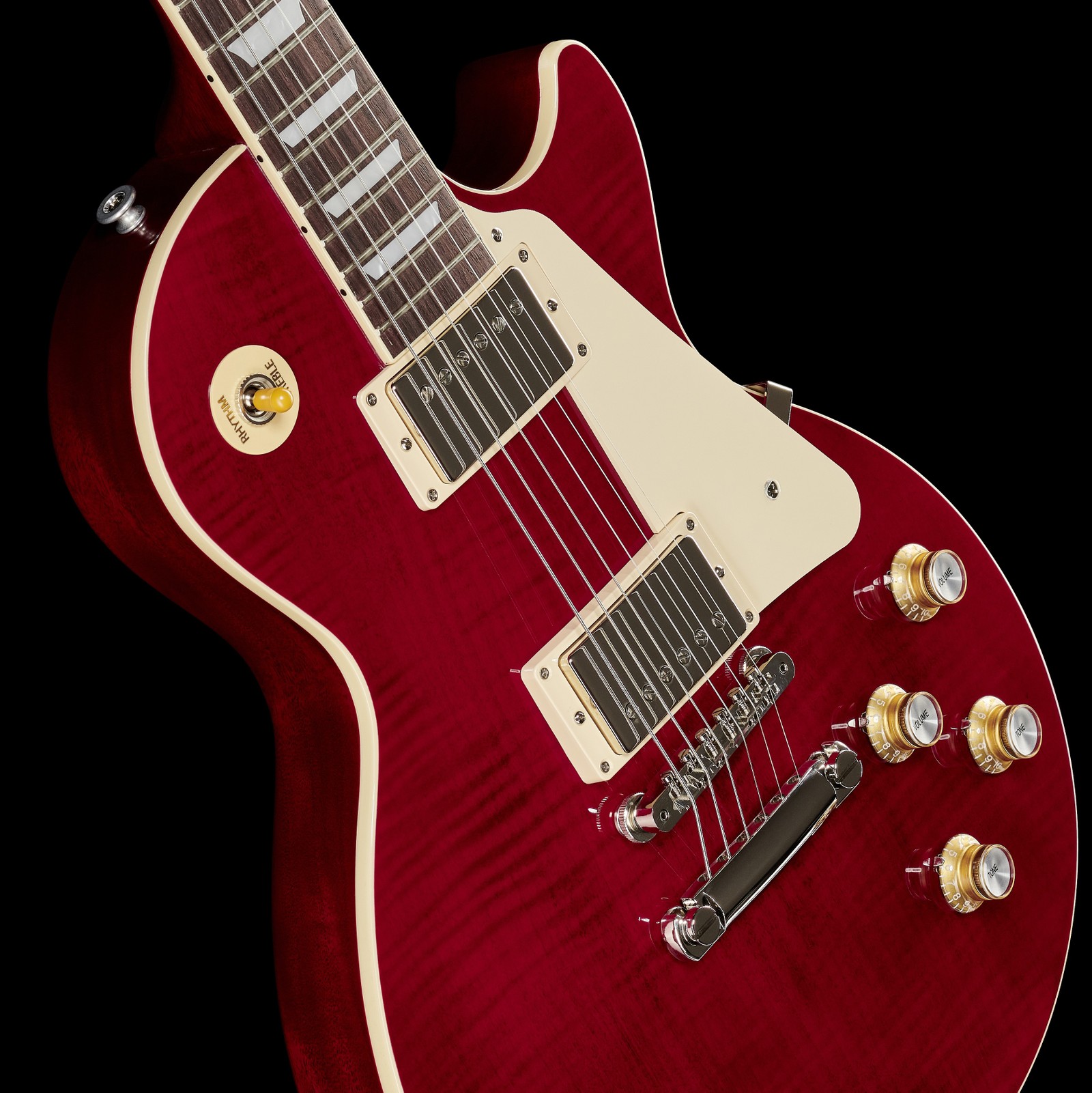 Closeup body of the Gibson Les Paul Standard 60s Cherry Electric Guitar