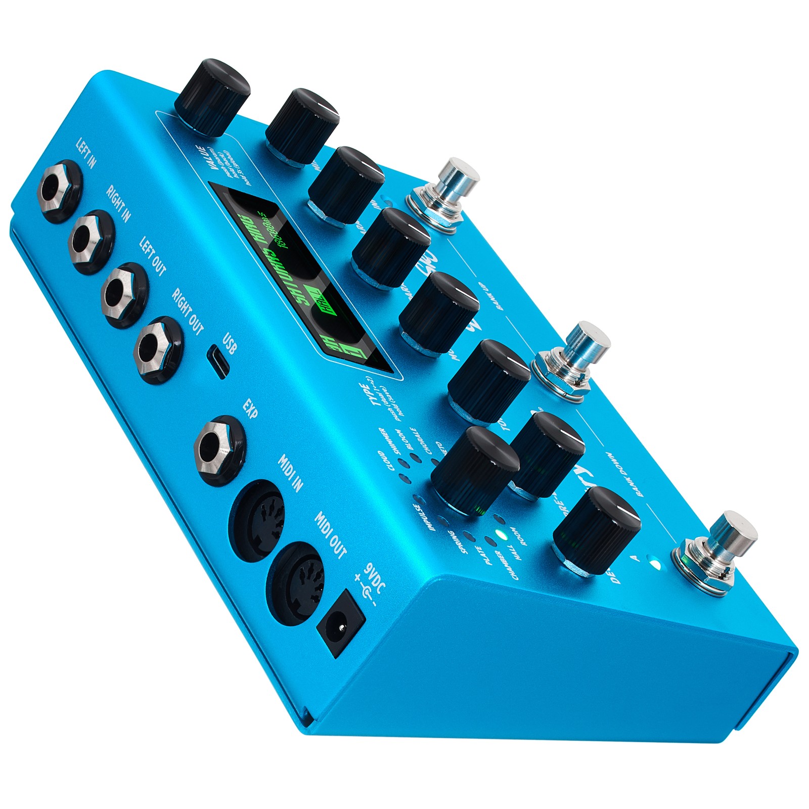 Rückseite des Strymon Big Sky MX Dual Engine Reverb mit Anschlüssen